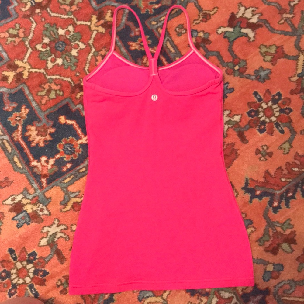 Lululemon Power Y pink tank
